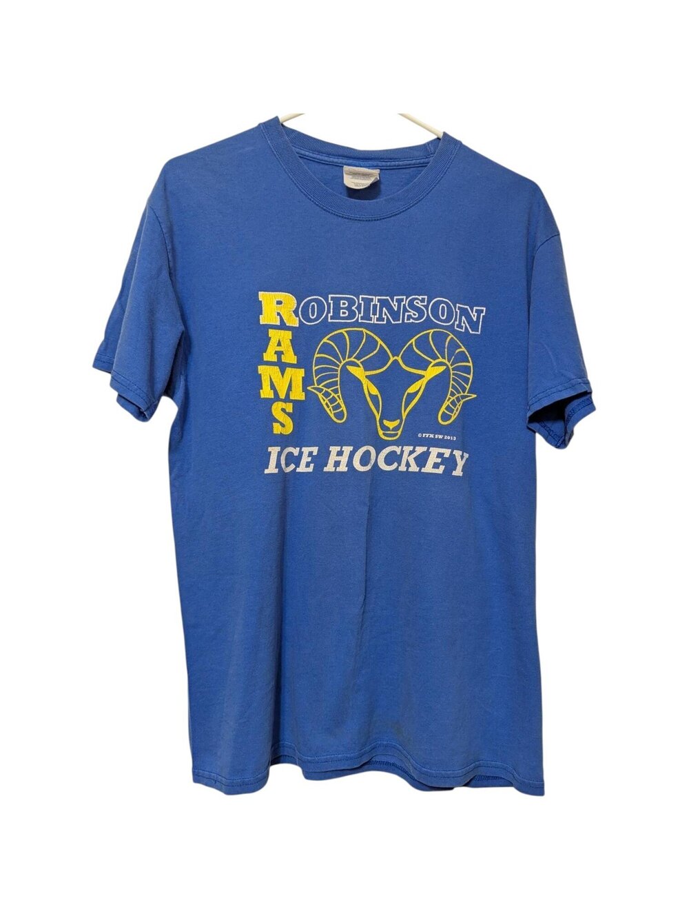 Vintage 2013 Robinson Rams Ice Hockey Shirt Men M Fairfax VA High School 20x27.5
